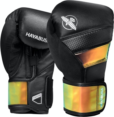 Hayabusa T3 Unisex Boxing Gloves — Wrist & Knuckle Protection with Dual-X Hook and Loop, Splint-Style Wrist Stabilizer, 5-Layer Knuckle Padding
