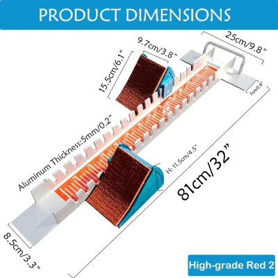 Lightning Multi-Function Starting Block for Sprinters — 32-In High-Grade Aluminum, 6-Angle Adjustable Track & Field Pedals for Plastic or Cinder Surfaces