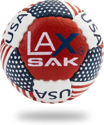 Lax Sak Soft Lacrosse Training Balls — Pack Sizes: 1, 2, 3, 6, 12, 24, 36, 60 & 120; Regulation Dimensions and Weight, Reduced Bounce for Indoor/Outdoor Use