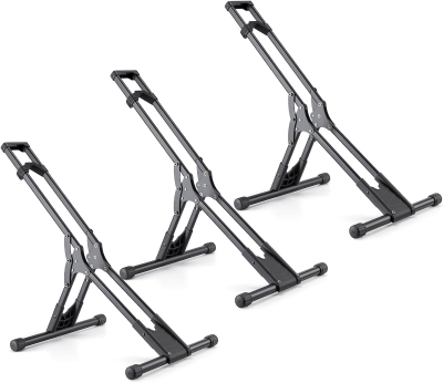 CHEPARK 3-Bike Freestanding Floor Stand — Indoor Garage/Home Bike Rack for 20""–29"" Bikes (Fits Tires up to 2.4"")