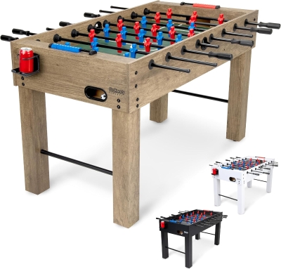 GoSports 54-Inch Full-Size Foosball Table for Adults – Ideal for Home, Office or Game Room – Color Options Available