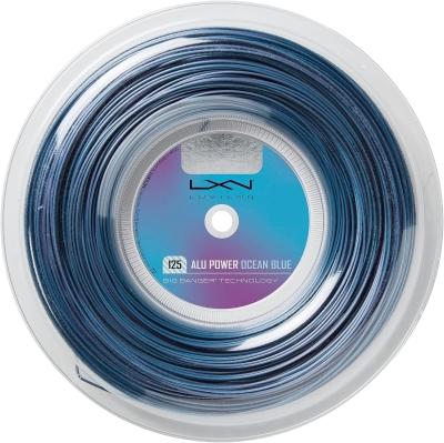 Luxilon ALU Power 125 Tennis String - 200m Reel (Ocean Blue)
