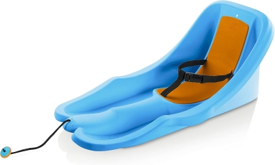 Gizmo Riders Baby Rider Toddler Sled with 3-Point Harness, Anti-Slip Foam Seat & Retractable Tow Strap — 6 Months to 3 Years, Supports up to 55 lb