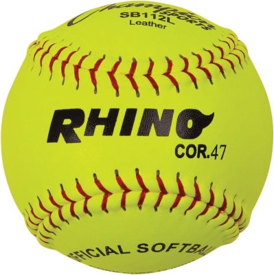 Champion Sports Softballs – Leather & Synthetic Training/Game Balls, Multiple Sizes, Cores & Styles, NFHS Approved