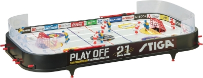 STIGA Play Off 21 Table-Top Rod Hockey Game — Classic Action with 2 Pucks Included