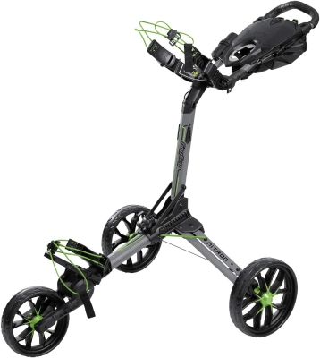 Bag Boy Nitron Push Cart — Auto-Open 3-Wheel Golf Trolley with Top-Lok Bag Attachment, Accessory Storage & Durable Frame
