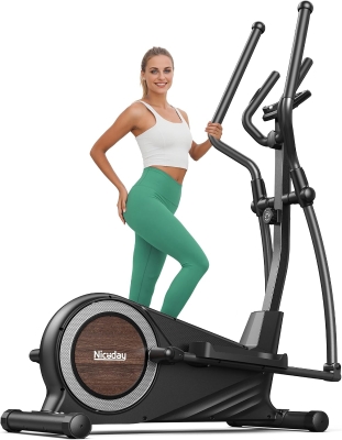 Niceday Home Magnetic Elliptical Trainer — 15.5–19 in Stride, 16 Resistance Levels, 400 lb Capacity, Kinomap Compatible