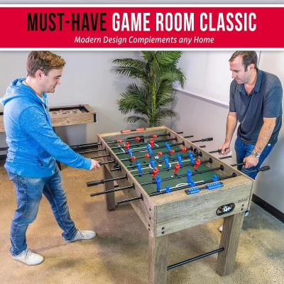 GoSports 54-Inch Full-Size Foosball Table for Adults – Ideal for Home, Office or Game Room – Color Options Available