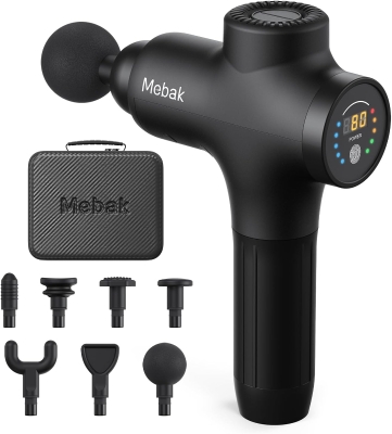 Mebak 3 Deep Tissue Massage Gun — Professional Muscle Percussion, Quiet & Portable, Gift for Athletes