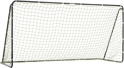 Franklin Sports Competition Soccer Goal – 12'x6' Portable Steel Goal with Net & 6 Galvanized Stakes – Available in Multiple Sizes & Colors