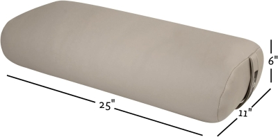 Hugger Mugger Standard Yoga Bolster — Firm, Supportive, EcoVinyl Cover, Handmade