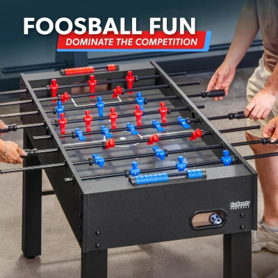 GoSports 48-Inch Foosball Table for Home, Office or Game Room - Matte Black Option