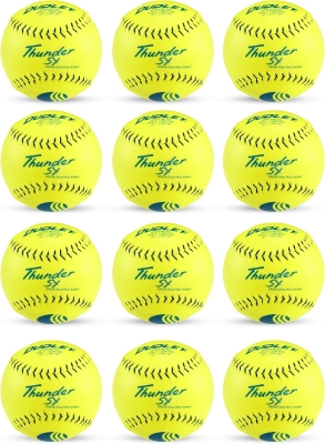 DUDLEY Slowpitch Softballs | Official USASB & USSSA | 12-inch Multiple 12-Count Options
