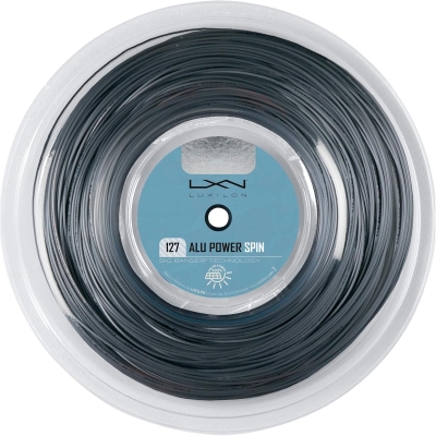 Luxilon ALU Power Spin 127 Tennis String – 220m Reel, Silver