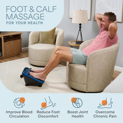 LifePro Foot Massager for Neuropathy — Calf & Foot Vibration Therapy with Optional Heat for Enhanced Circulation and Soothing Relief