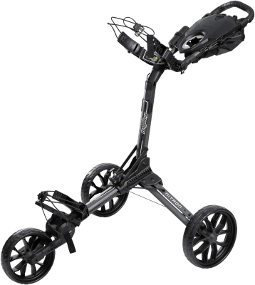 Bag Boy Nitron Golf Push Cart — Auto-Open 3-Wheel Trolley with Top-Lok Bag Attachment, Accessory Pouch, Cup & Umbrella Holders