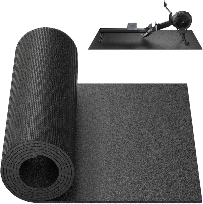 THK 6mm Trainer Mat for Peloton Bike, Treadmill & Rower – Under-Equipment Floor Protector for Hardwood and Carpet