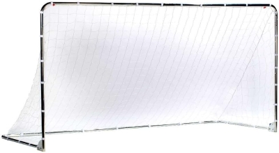 Franklin Sports Competition Folding Steel Soccer Goal with Net & Ground Stakes — 12' x 6' Regulation Backyard Goal (Adult & Youth, Multiple Sizes/Colors)