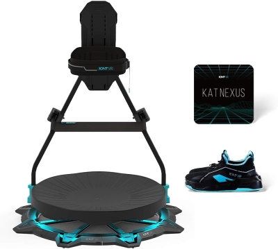 KAT Walk C2 Plus VR Treadmill — Full-Body Locomotion System with Foot Haptics & Compact 360° Platform for Gaming and Fitness — US Size 6