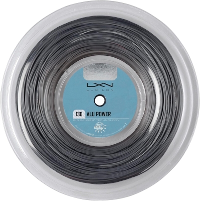 Luxilon ALU Power 130 Tennis String – 200m Reel, Grey (Co-Polyester)