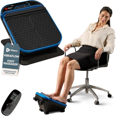 LifePro Foot Massager for Neuropathy — Calf & Foot Vibration Therapy with Optional Heat for Enhanced Circulation and Soothing Relief