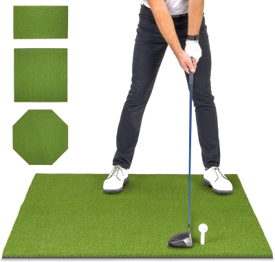 GoSports Elite Golf Hitting Mat — Turf Driving Range Mat for Simulators and Practice, Available in Multiple Sizes