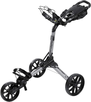 Bag Boy Nitron 3-Wheel Golf Push Cart with Auto-Open and Top-Lok Bag Attachment