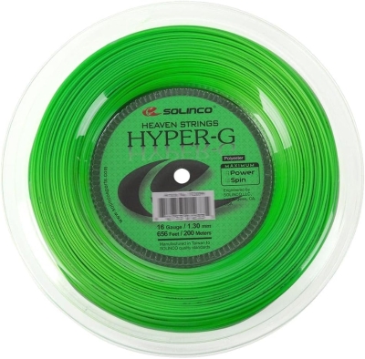 Solinco Hyper-G Co-Polyester String Reel 656 ft / 200 m — Extreme Spin, Power & TruTension Long-Life Polyester