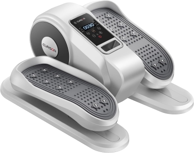 Under-Desk Elliptical Trainer – Electric Seated Pedal Exerciser with Remote, 12 Speed Levels, Forward/Reverse, Manual (HR) & Auto Modes for Home or Office