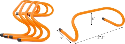 Trademark Innovations Speed Training Hurdles – Pack of 5