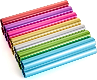 Lewtemi Aluminum Relay Batons for Track & Field — Corrosion-Resistant Race Batons, Set of 14 (7 Assorted Colors) for Outdoor and School Relays