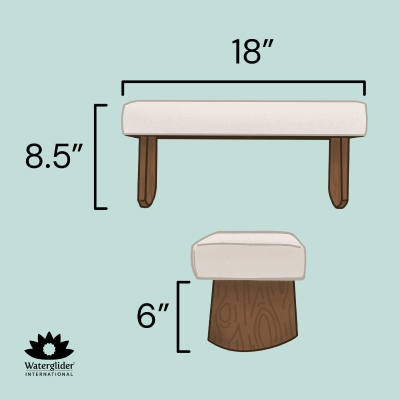 Meditation Bench — Zen Black Seiza Stool in Sustainable Acacia Wood with Curved Base for Improved Posture, Meditation & Prayer