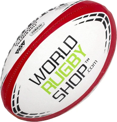 Gilbert G-TR4000 Rugby Ball (World Rugby Shop) — Hand-Stitched, 3-Ply Training Ball — Sizes 3, 4 & 5