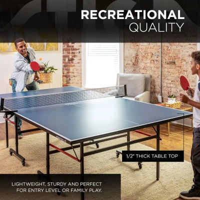 STIGA Advantage Series Table Tennis Tables - 13/15/19/25mm Tops, 10-Min QuickPlay Assembly, Playback Mode — Recreational to Tournament
