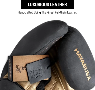 Hayabusa T3 LX Unisex Leather Boxing Gloves — Men & Women, Ideal for Training, Sparring, Heavy Bags and Mitts