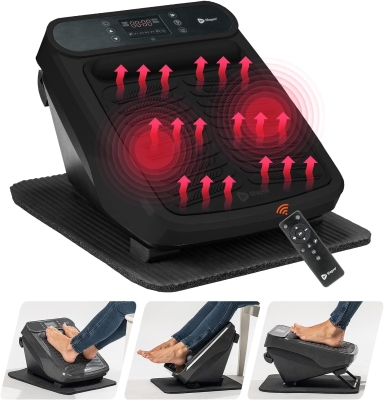 LifePro Foot & Calf Massager for Neuropathy with Heat Option, Vibration and Acupressure Therapy for Circulation and Pain Relief