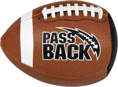 Passback Official Composite Football - High School Training Ball (Ages 14+), Ships Deflated
