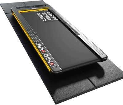 Foldable Treadmill Walking Pad Mat for Carpet & Hardwood, 72"" x 35.5"" 6mm Thick High-Density Exercise Mat — Large, Anti-Slip, Noise-Reducing