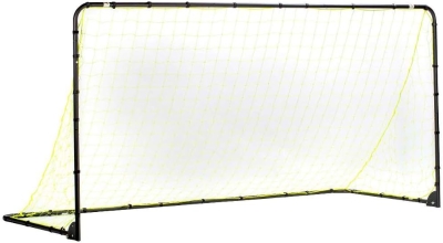Franklin Sports Competition Folding Soccer Goal – Portable 12' x 6' Steel Backyard Goal with Net & Ground Stakes – Regulation Size, Multiple Colors