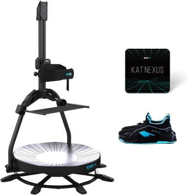 KAT Walk C2 CORE 360° VR Treadmill Bundle with Nexus Adapter & Seated Module — SteamVR and Meta Quest Compatible — US Size 12