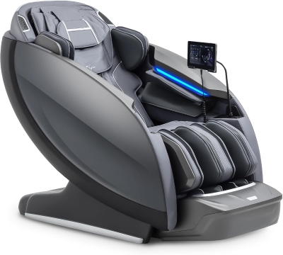 Alfine Theta A696 4D+SyncWave Massage Chair — Full-Body Zero Gravity SL-Track Recliner with Sonic Wave, AI Voice & 23 Modes (2026, Black)