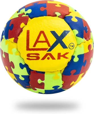 Lax Sak Soft Lacrosse Practice Balls — Available in 1/2/3/6/12/24/36/60/120 Packs | Matches Regulation Size & Weight, Minimal Rebound for Indoor and Outdoor Use