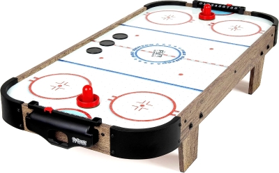 GoSports 40-inch Tabletop Air Hockey Game for Kids — Oak Finish