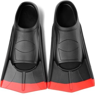 Kids Short Swim Fins – Comfortable Training Flippers for Lap Swimming, Boys & Girls Beginners