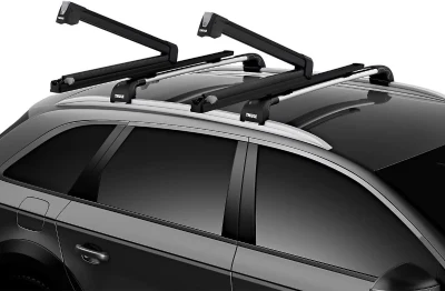 Thule SnowPack Extender Ski/Snowboard Rack (6pr/4 Boards), Black