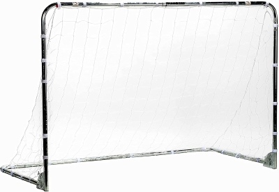 Franklin Sports Competition Mini Folding Soccer Goal – 6' x 4' Portable Steel Backyard Goal with Net & Stakes – Compact Training Size, Multiple Colors