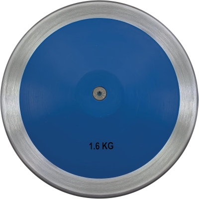 Champion Sports 1.6 kg Practice Discus – ABS Body with Steel Rim, Low-Spin Design for Junior Athletes