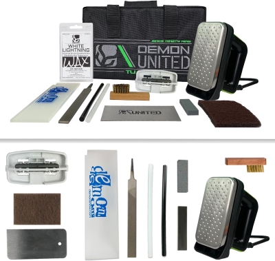 Demon Complete Basic Tune Kit with Wax — All-In-One Ski & Snowboard Tuning Set