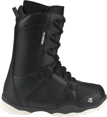5th Element ST Lace & Dial Men's Snowboard Boots - Black, Works with Strap Bindings, Waterproof Inner Liners, All-Mountain