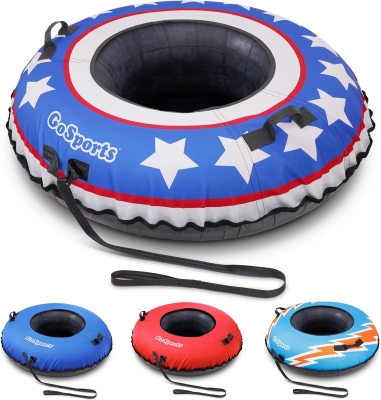GoSports 44"" Heavy-Duty Winter Tube with Premium Canvas Cover — Commercial Sled, Multiple Styles Available
